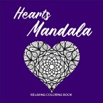 HEARTS MANDALA Relaxing Coloring Book