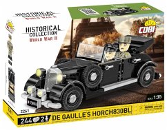 COBI Historical Collection 2261 - De Gaulle's Horch 830BL, 244 Klemmbausteine, 2 Figuren