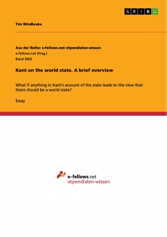 Kant on the world state. A brief overview (eBook, PDF) - Windbrake, Tim