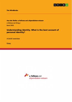 Understanding identity. What is the best account of personal identity? (eBook, PDF)