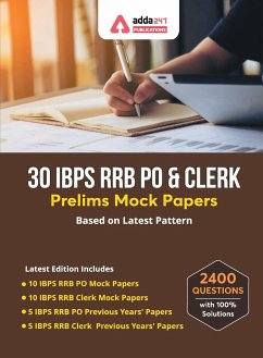 30 IBPS RRB PO & Clerk Prelims Mock Papers Practice Book English Medium - Adda247 Publication