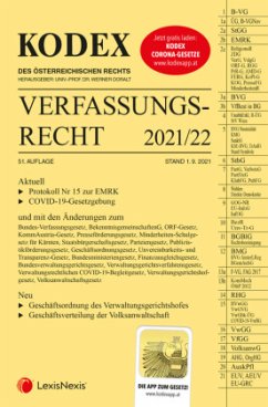 Cover KODEX Verfassungsrecht 2021/22 - inkl. App