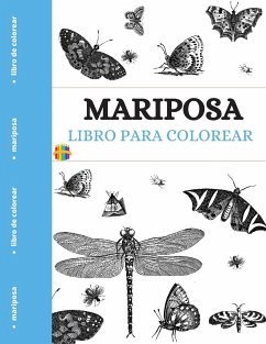 Libro Para Colorear Mariposa: Páginas para colorear de mariposas únicas - Rosch, Melamie