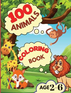 100 ANIMALS COLORING BOOK - Rotaru, Raquuca J.