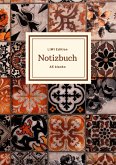 Notizbuch schön gestaltet mit Leseband - A5 Hardcover blanko - 100 Seiten 90g/m² - floral indisch - FSC Papier