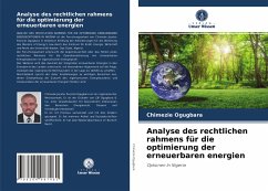 Analyse des rechtlichen rahmens für die optimierung der erneuerbaren energien - Ogugbara, Chimezie