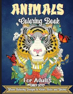 Animals Coloring Book For Adults - Soto, Emily