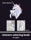 Adult Coloring Book - Unicorn vol1