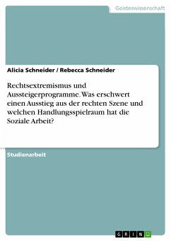 Rechtsextremismus und Aussteigerprogramme. Was erschwert einen Ausstieg aus der rechten Szene und welchen Handlungsspielraum hat die Soziale Arbeit? (eBook, PDF)