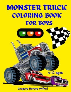 Monster Truck coloring book for boys - Oxford, Gregory Harvey