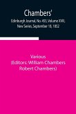 Chambers' Edinburgh Journal, No. 455, Volume XVIII, New Series, September 18, 1852