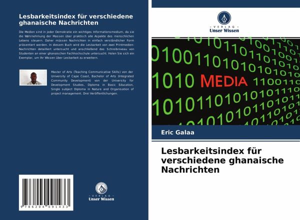 Lesbarkeitsindex für verschiedene ghanaische Nachrichten