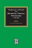 Marriages and Deaths from Richmond, Virginia Newspapers, 1780-1820