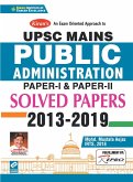 Upsc Mains Public Administration Solved Papers 2013 - 2019 Paper I and Paper II