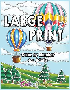 Large Print Color by Number for Adults - Color Questopia