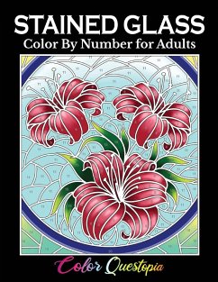 Stained Glass Color by Number For Adults - Color Questopia