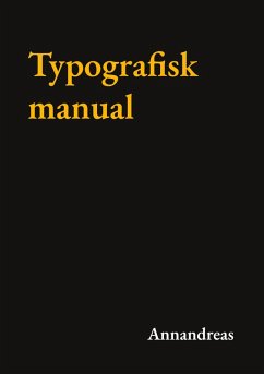 Cover Typografisk manual