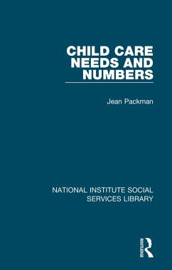 Child Care Needs and Numbers (eBook, ePUB) - Packman, Jean