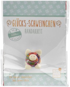 Glücksschweinchen auf Karte