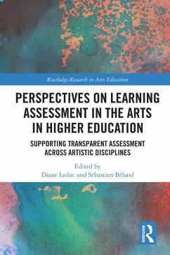 Perspectives on Learning Assessment in the Arts in Higher Education (eBook, PDF)