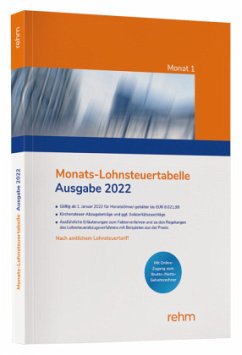 Monats-Lohnsteuertabelle 2022