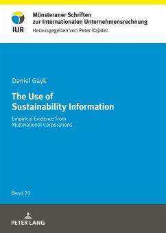 The Use of Sustainability Information - Gayk, Daniel