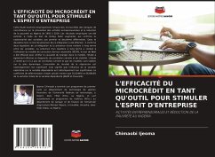 L'EFFICACITÉ DU MICROCRÉDIT EN TANT QU'OUTIL POUR STIMULER L'ESPRIT D'ENTREPRISE - Ijeoma, Chimaobi