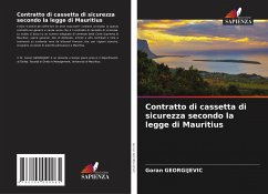 Contratto di cassetta di sicurezza secondo la legge di Mauritius - Georgijevic, Goran