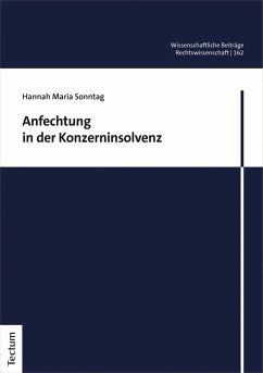 Anfechtung in der Konzerninsolvenz (eBook, PDF) - Sonntag, Hannah Maria