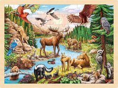 Cover Goki 57409 - Einlegepuzzle Nordamerikanische Wildnis