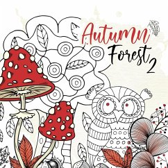 Autumn Forest Coloring Book for Adults 2 - Grafik, Musterstück