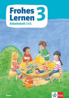 Cover Frohes Lernen Sprachbuch 3. Arbeitsheft in Schulausgangsschrift Klasse 3. Ausgabe Bayern
