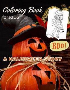 Coloring Book For KIDS - A HALLOWEEN STORY - Swan, Austen
