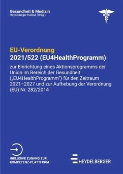 EU-Verordnung 2021/522 (EU4HealthProgramm) - Institut, Heydelberger