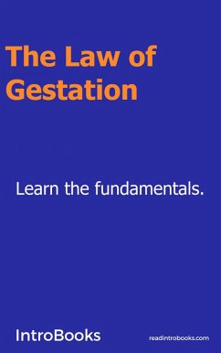 Cover The Law of Gestation (eBook, ePUB)