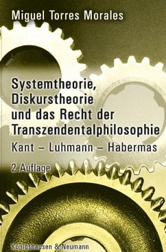 Systemtheorie, Diskurstheorie und das Recht der Transzendentalphilosophie - Torres Morales, Miguel