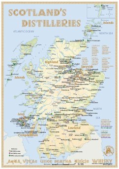 Whisky Distilleries Scotland - Tasting Map - Hirst, Rüdiger Jörg