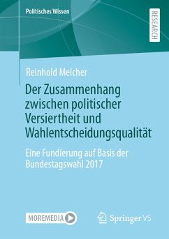 Der Zusammenhang zwischen politischer Versiertheit und Wahlentscheidungsqualität (eBook, PDF) - Melcher, Reinhold
