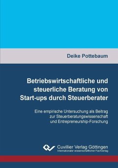 Cover Betriebswirtschaftliche und steuerliche Beratung von Start-ups durch Steuerberater (eBook, PDF)