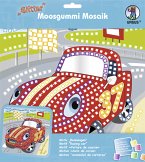 URSUS Moosgummi-Mosaik "Glitter - Rennwagen"