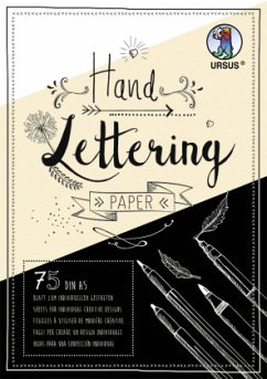 Cover URSUS Handlettering Paper, DIN A5, weiß/creme/schwarz