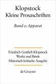 Apparat / Friedrich Gottlieb Klopstock: Werke und Briefe. Abteilung Werke IX: Kleine Prosaschriften Band 2