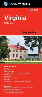 Rand McNally Easy to Read Folded Map: Virginia State Map - Rand Mcnally