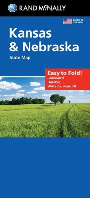 Rand McNally Easy to Fold: Kansas & Nebraska State Laminated Map - Rand Mcnally