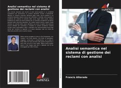 Analisi semantica nel sistema di gestione dei reclami con analisi - Alterado, Francis