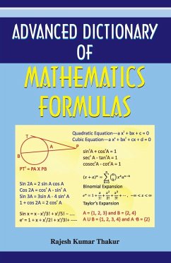 Advanced Dictionary of Mathematics Formulas - Kumar, Rajesh Thakur