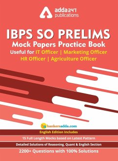 IBPS SO Prelims Mock Paper Practice Book For IT Officer/ Agriculture Officer/ Marketing Officer/ HR Officer (In English Printed Edition) - Adda247