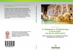 Cover N. Berdqew i O.Shpengler o kul'ture: 'to be or not to be?'