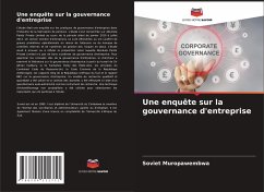 Une enquête sur la gouvernance d'entreprise - Muropawembwa, Soviet