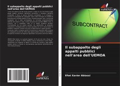 Il subappalto degli appalti pubblici nell'area dell'UEMOA - Abiassi, Efoé Xavier